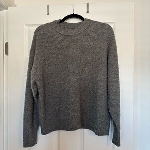 American Eagle Outfitters Charcoal Crewneck Sweater